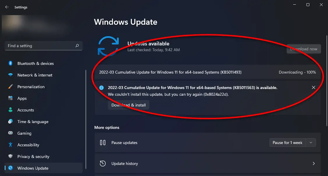 update windows 11 berhasil di nonaktifkan