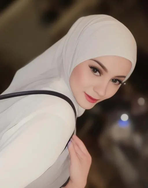 hasil dari prompt gambar AI terbaru untuk wanita hijab