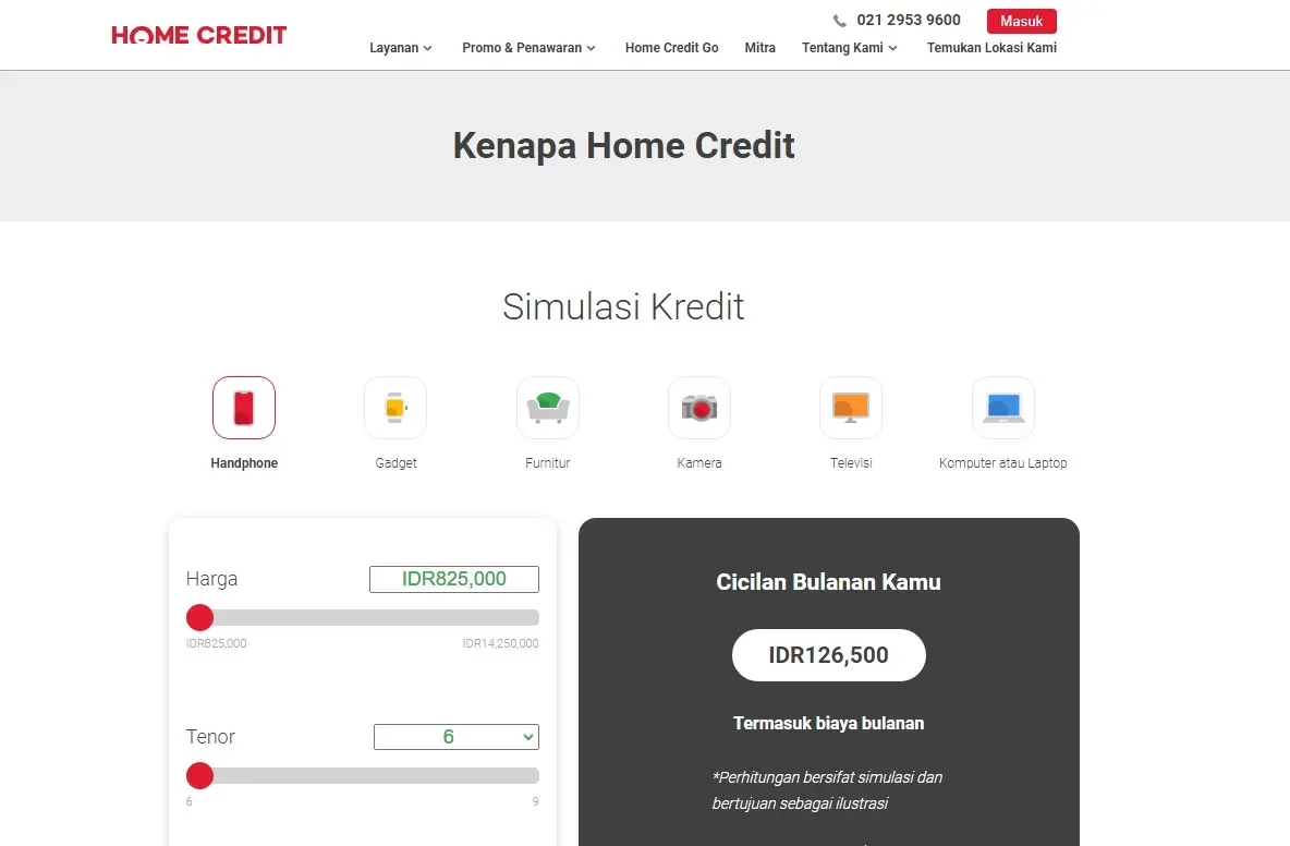 Home Credit Website